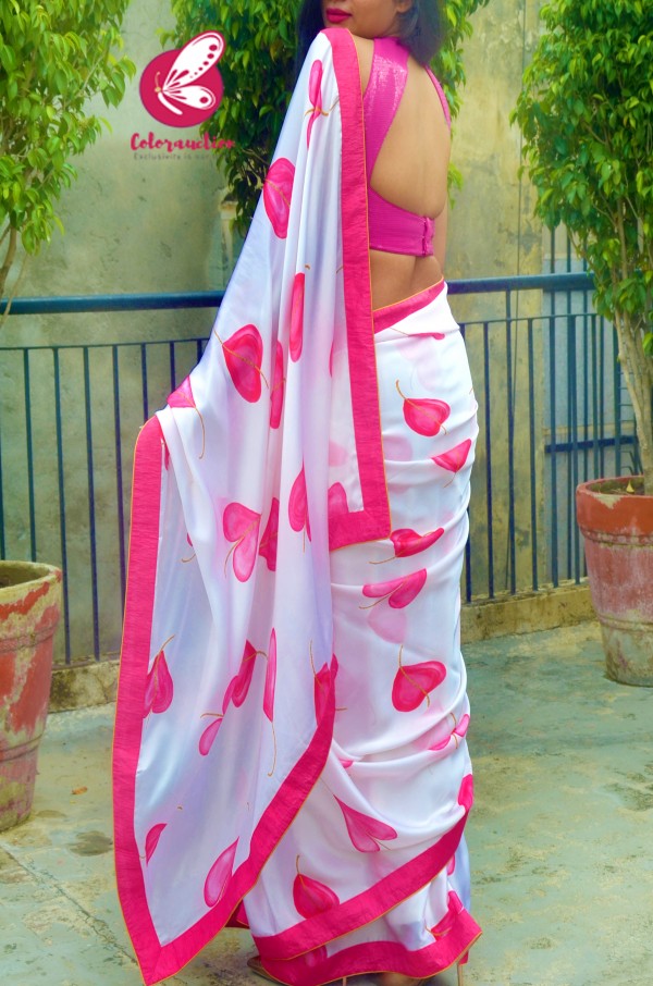 Pink Sequins Backless Padded Blouse