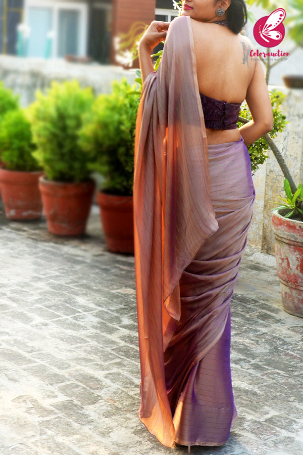 Multicoloured Satin Georgette Fancy Saree